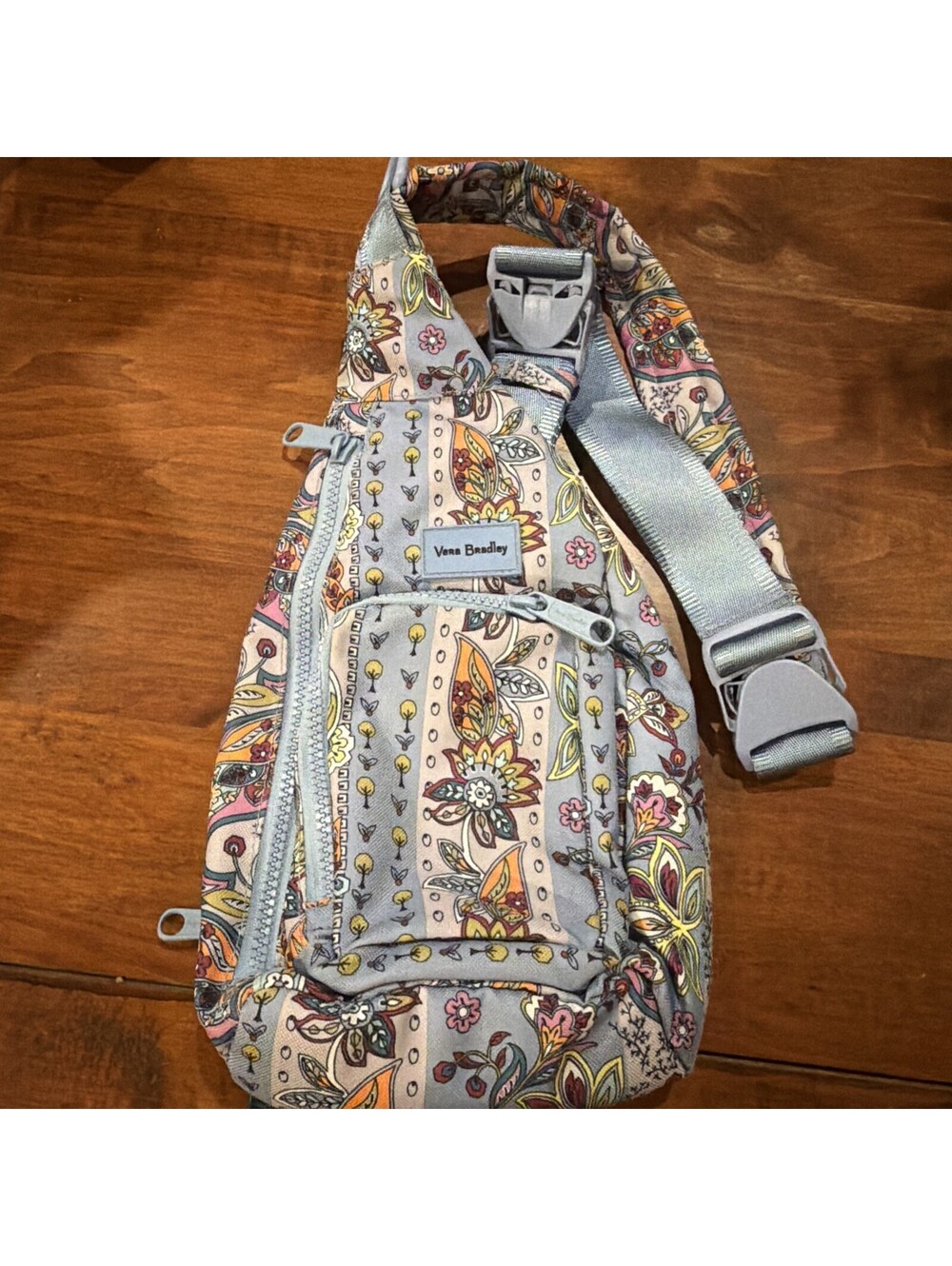 Vera Bradley Floral Patterned Sling Bag with Adjustable Strap